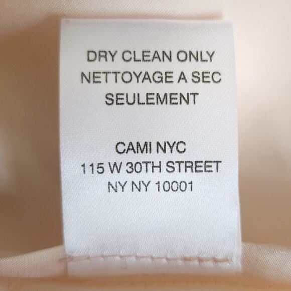 CAMI NYC Racer Charmeuse silk lace trim camisole tank top blouse pale pink S NEW - Picture 6 of 7